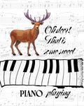 Art for Piano Student with Deer