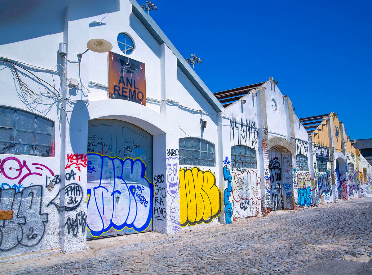 Lisbon Colorful Graffiti Art Print