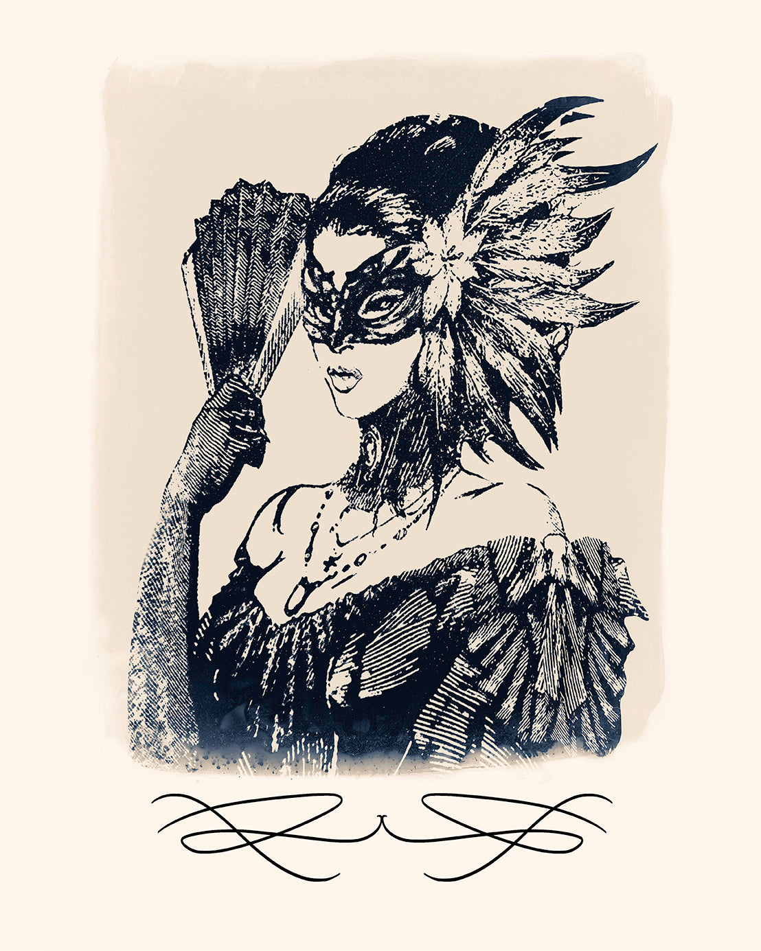 Masquerade Ball Print