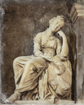Thinking Woman Sculpture Print