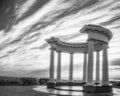 White Alcove Poltava Black and White Print